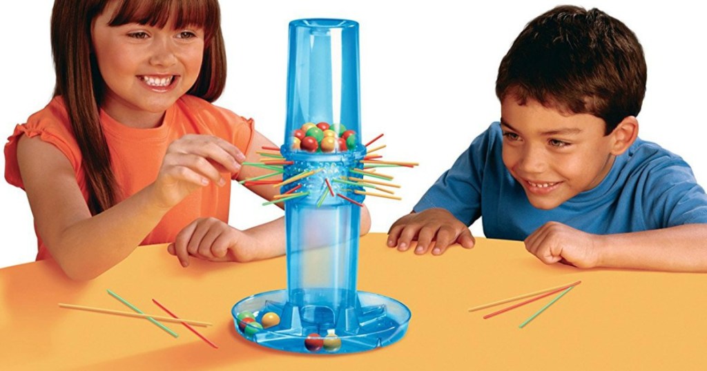 Kids playing Ker Plunk Game