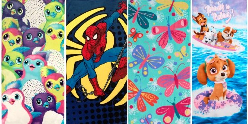 Kohl’s Cardholders: Character Beach Towels Only $4.90 Shipped (Spiderman, Paw Patrol & More)