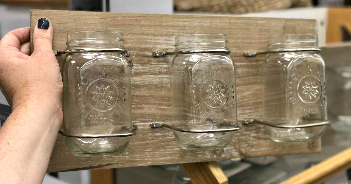 Kohl's Farmhouse Mason Jar Plaque