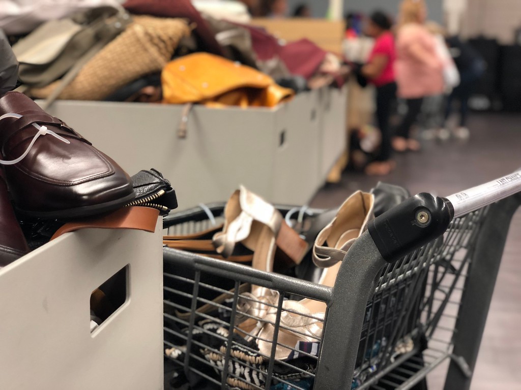  nordstroms last-chance store deals, tips, and tricks – bins and a shopping cart