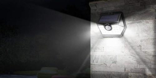 Amazon: Outdoor Wireless Motion Sensor Solar Light 4-Pack Only $29.99 Shipped