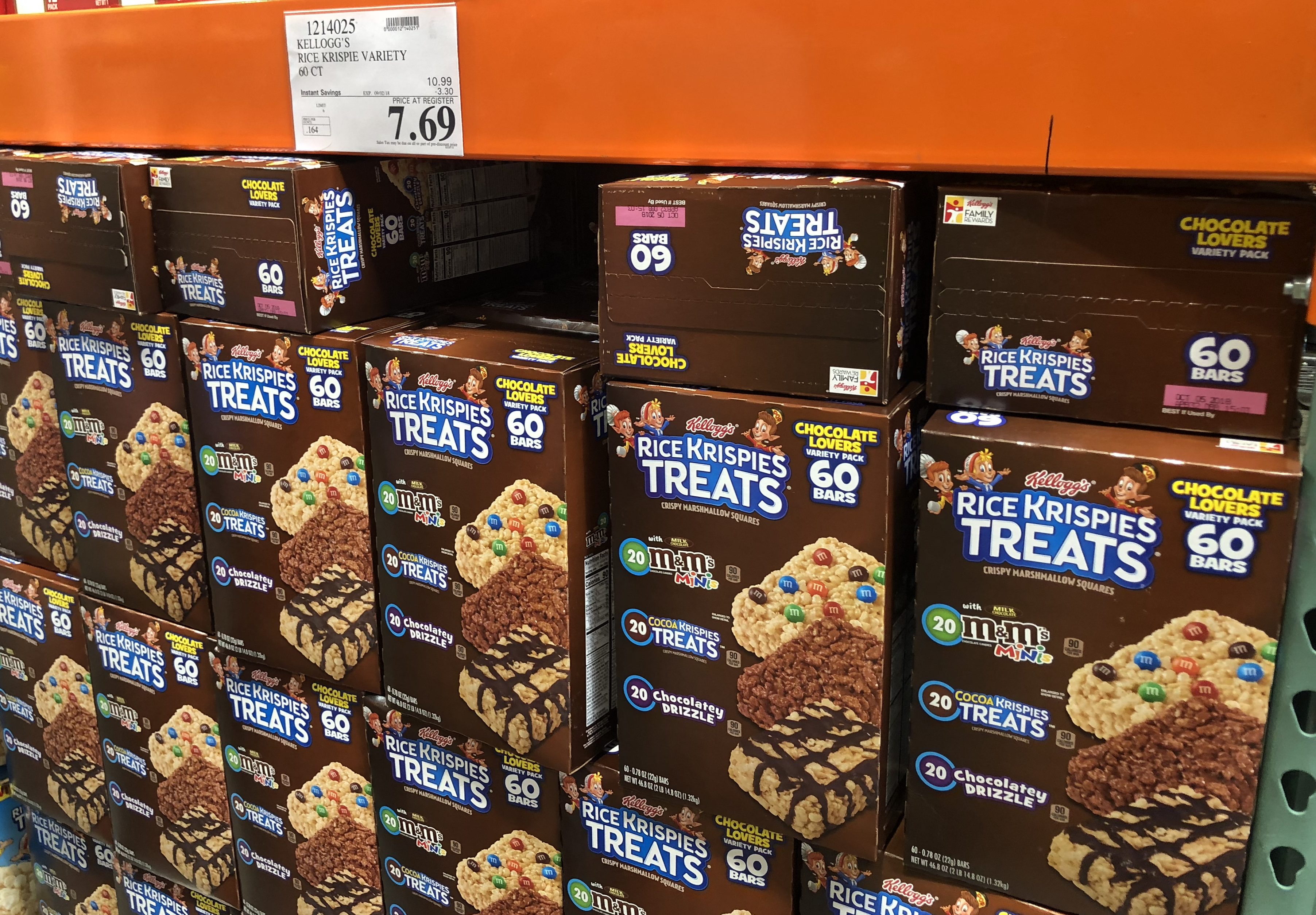 save on back-school snacks, ziploc, and charmin, at costco – Rice Krispies treats Costco