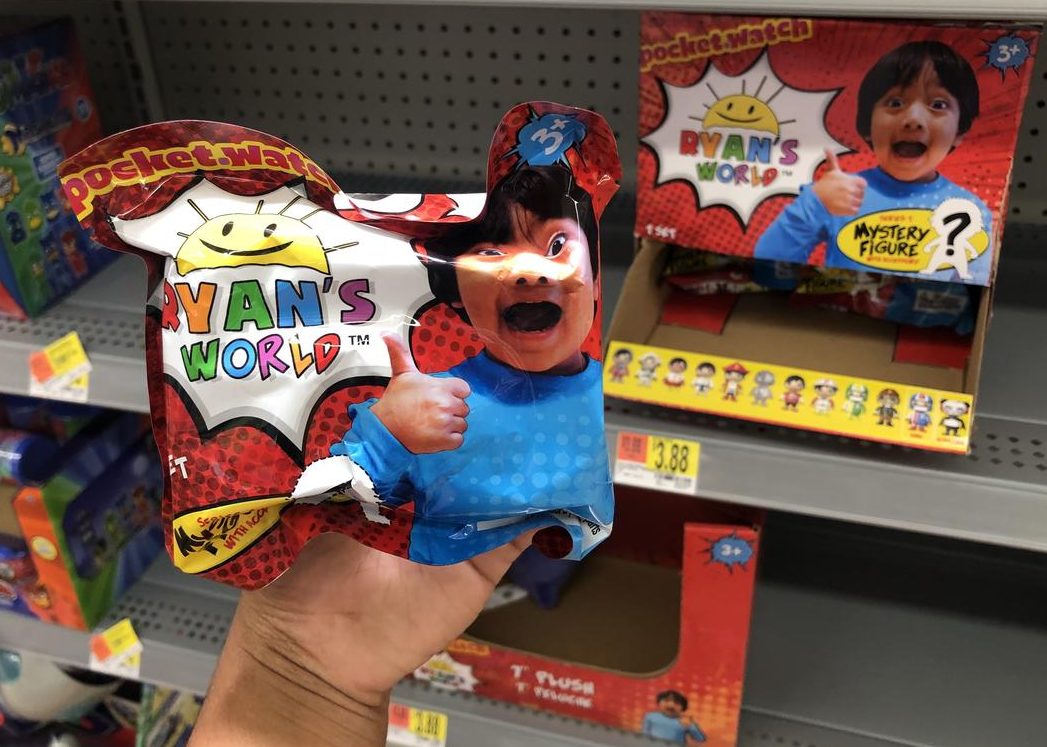 Ryan's World toy line including mystery figures just hit retail stores like Walmart