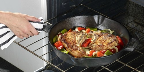 T-fal Pre-Seasoned 12-Inch Cast Iron Skillet Only $13.59