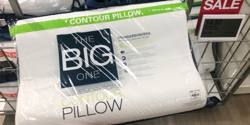 Kohl’s Cardholders: The Big One Memory Foam Contour Pillows $10.47 Shipped (Regularly $50)