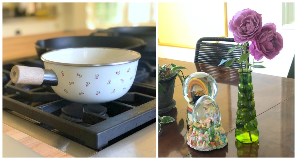 collin's deals and finds this week — thrift store cooking pot and flower vase