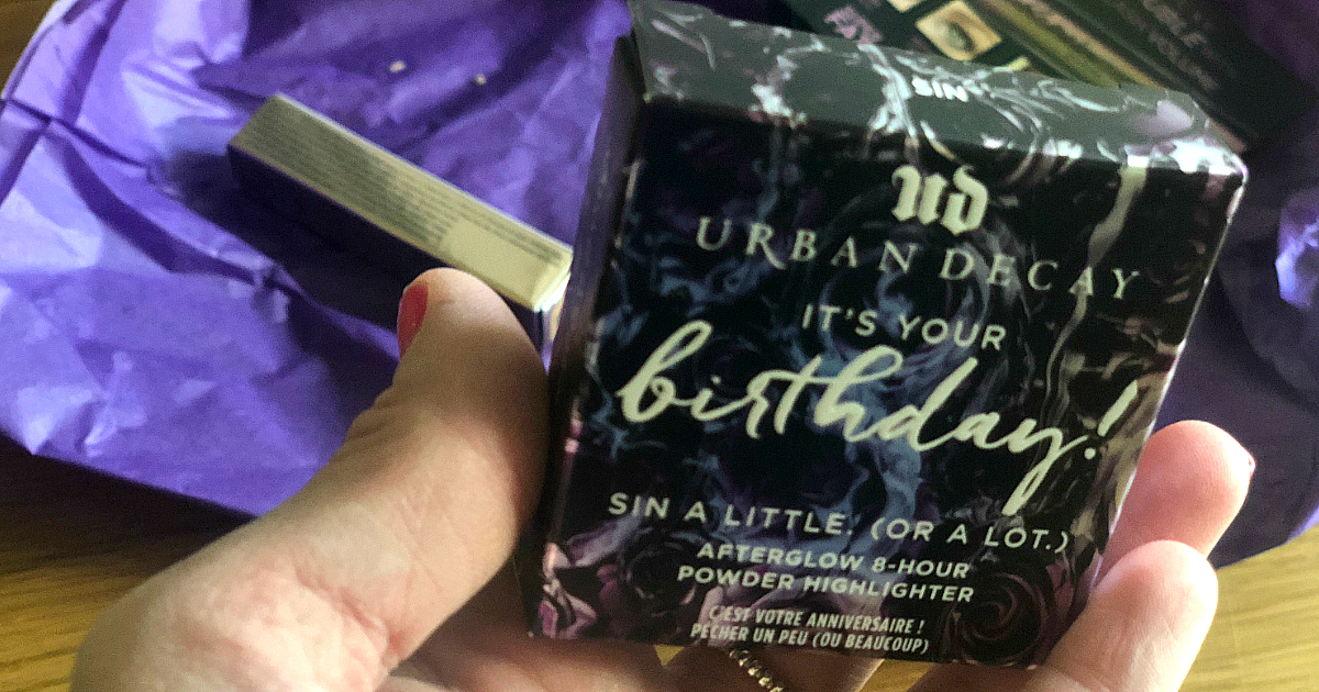 Get a free Urban Decay birthday gift like this highlighter