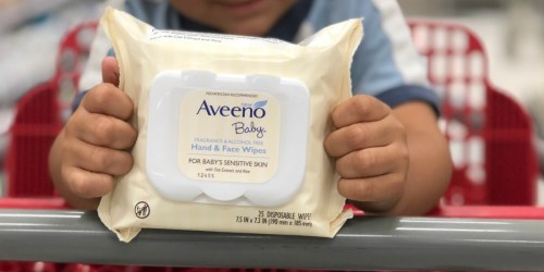 Aveeno Baby Hand & Face Wipes Only 49¢ After Cash Back at Target (Regularly $3.49)