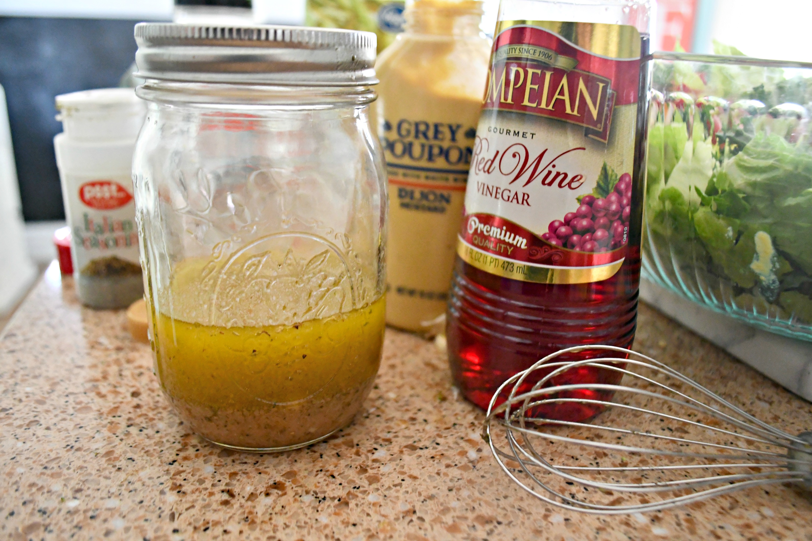 Weekly Sunday Salad Prep and my favorite dressing recipe recipe ingredients.