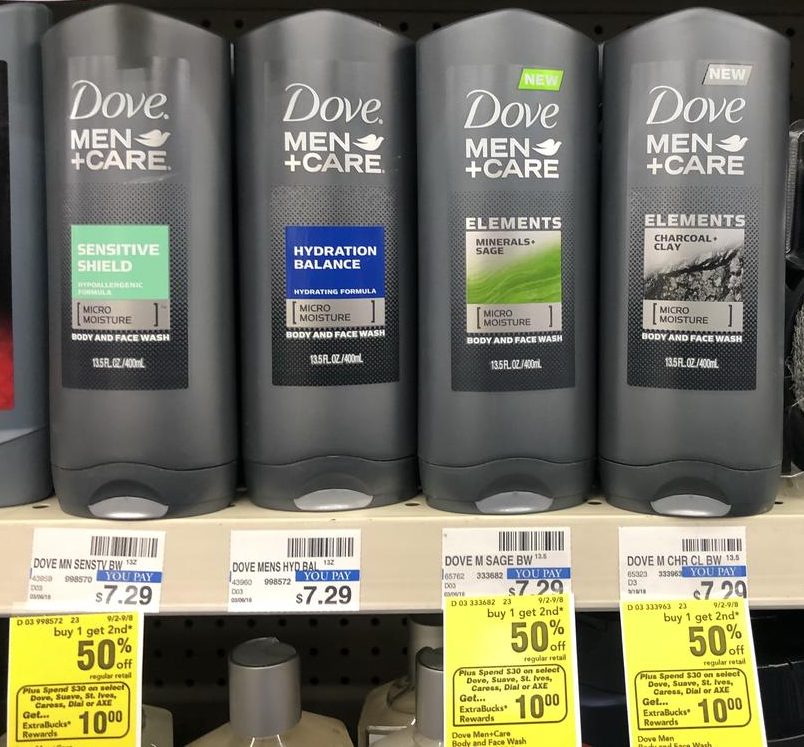 Dove Men+Care Charcoal Elements at CVS