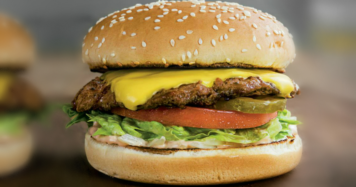 National Cheeseburger Day Deals 2018 - picture of a Farmer Boys cheese burger deal