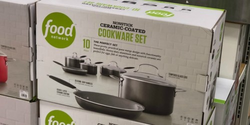 Food Network 10-Piece Ceramic Cookware Set Only $75 (Regularly $130)+ Earn $10 Kohl’s Cash