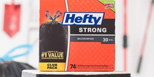 Amazon: Hefty Strong 30 Gallon Trash Bags 74-Count Box Only $12.53 Shipped