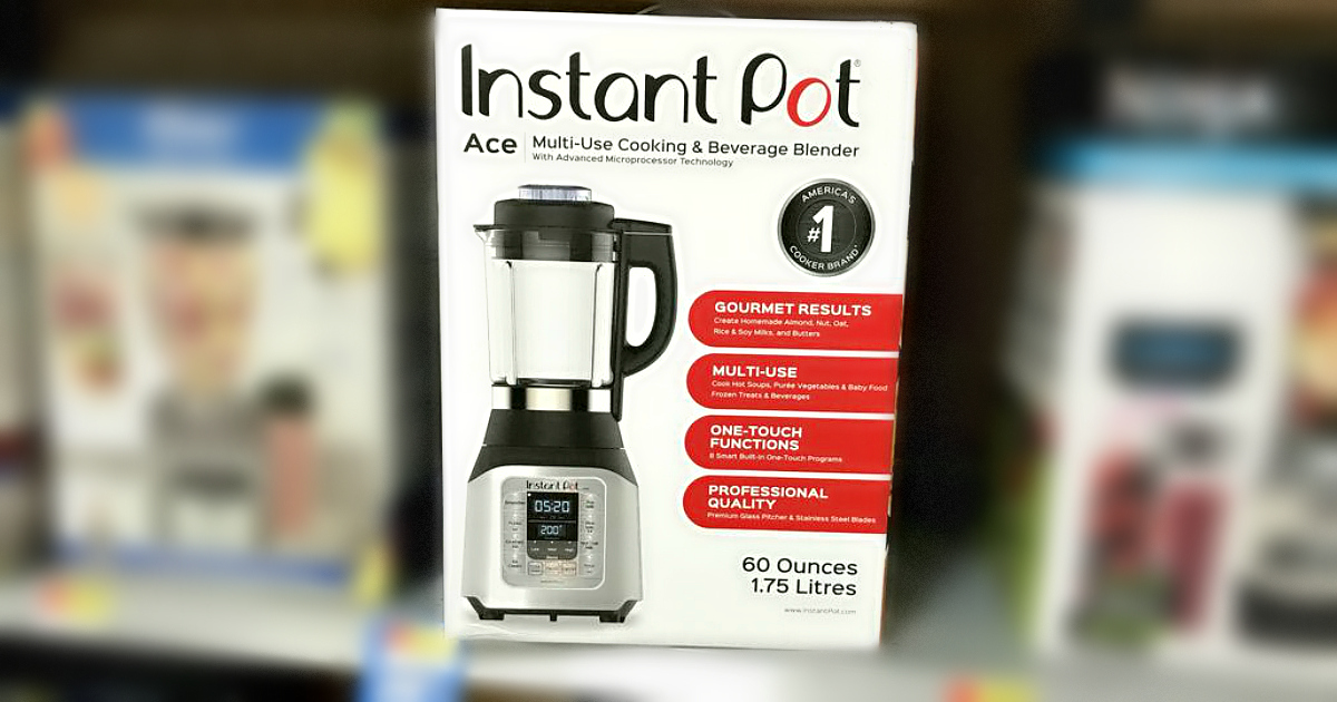 instant pot cooking blender is available exclusively at walmart – here in a box on the shelf