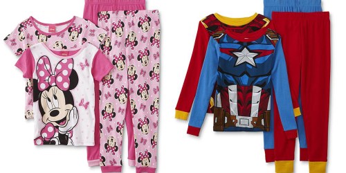 Kids 4-Piece Pajama Sets Only $7.97 on Sears.online (Regularly up to $42)