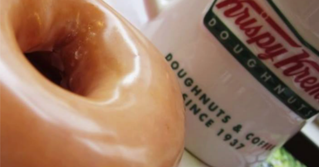 Krispy Kreme Coffee Doughnut