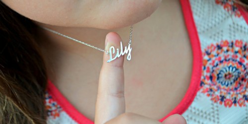 Zales Personalized Sterling Silver Necklace Just $17.99 (Regularly $59) & More