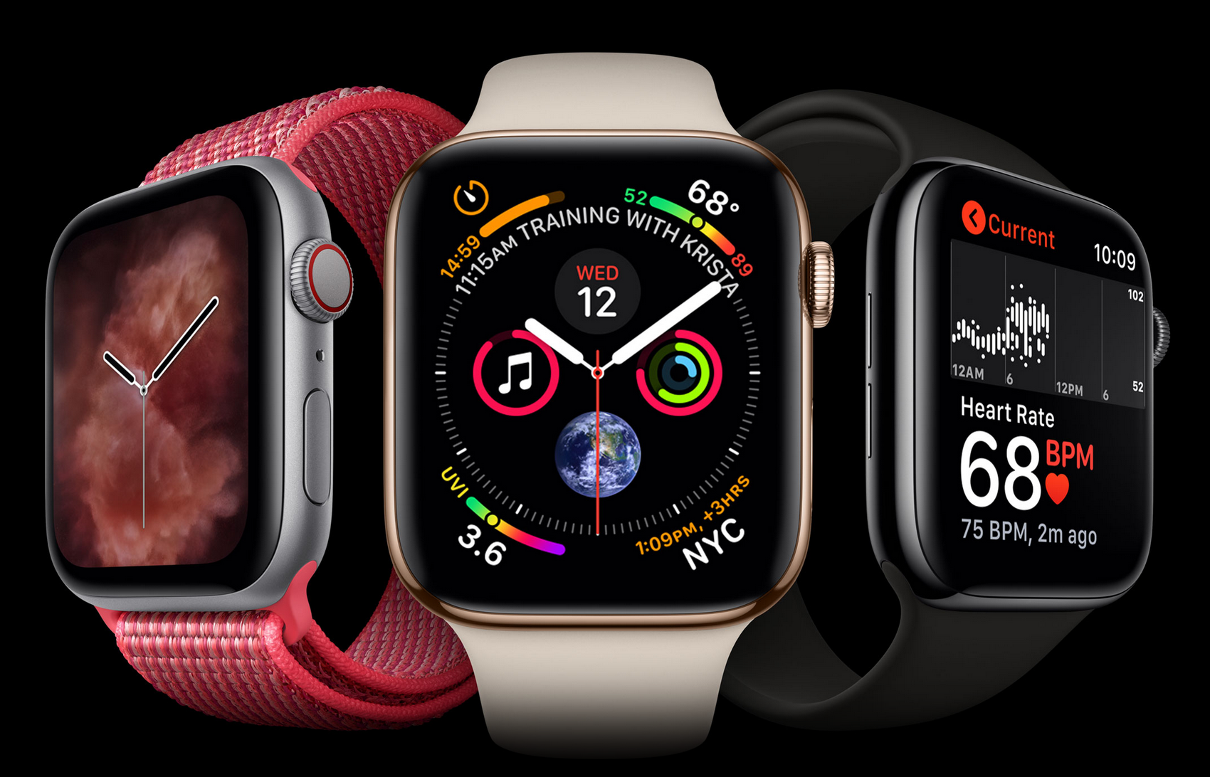 New Apple iPhone and watch releases are here! Pictured here: the new apple watch series 4