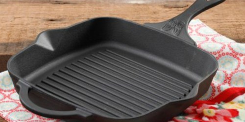 The Pioneer Woman Cast Iron Square Grill Pan Only $14.88 on Walmart.online (Regularly $25)