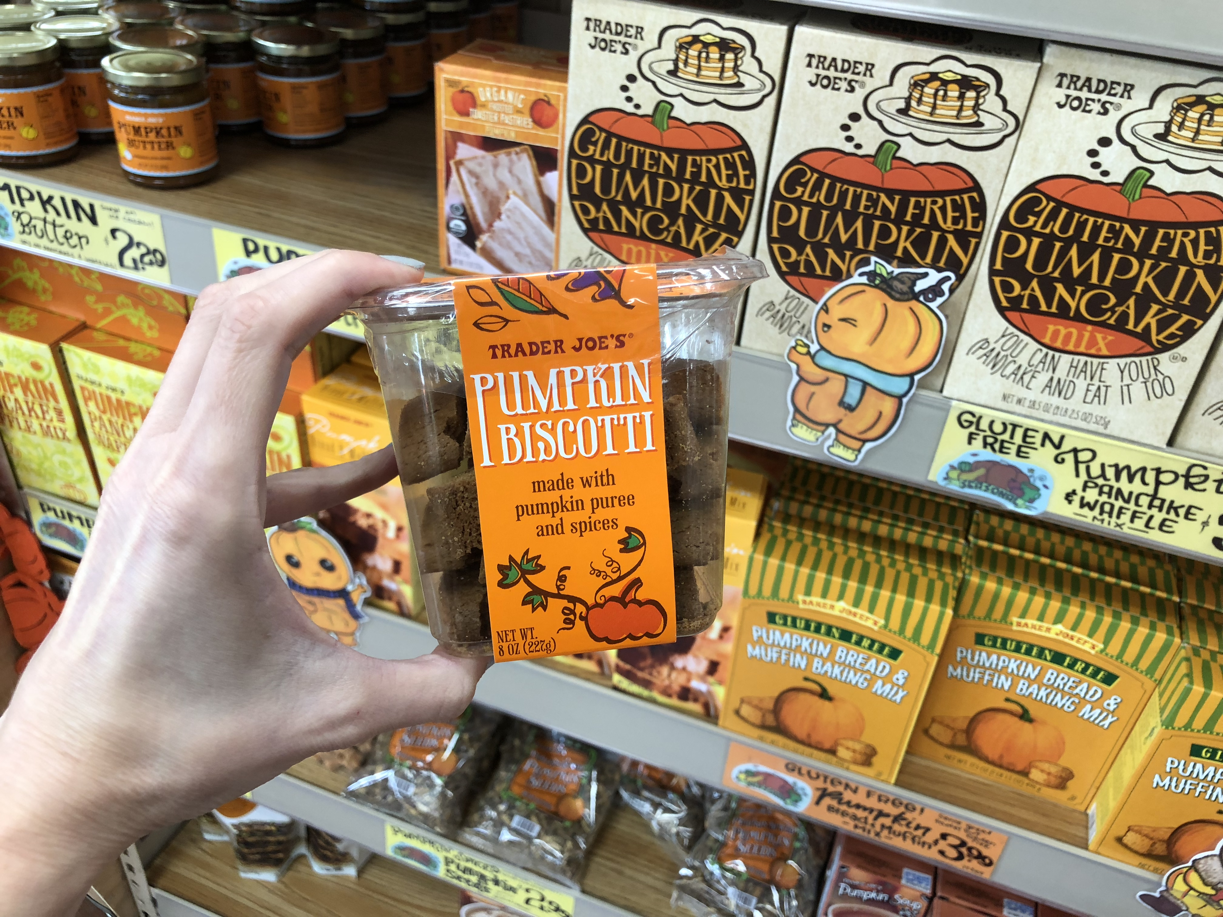 Deals on Trader Joe's Pumpkin items – Pumpkin Biscotti at Trader Joe's