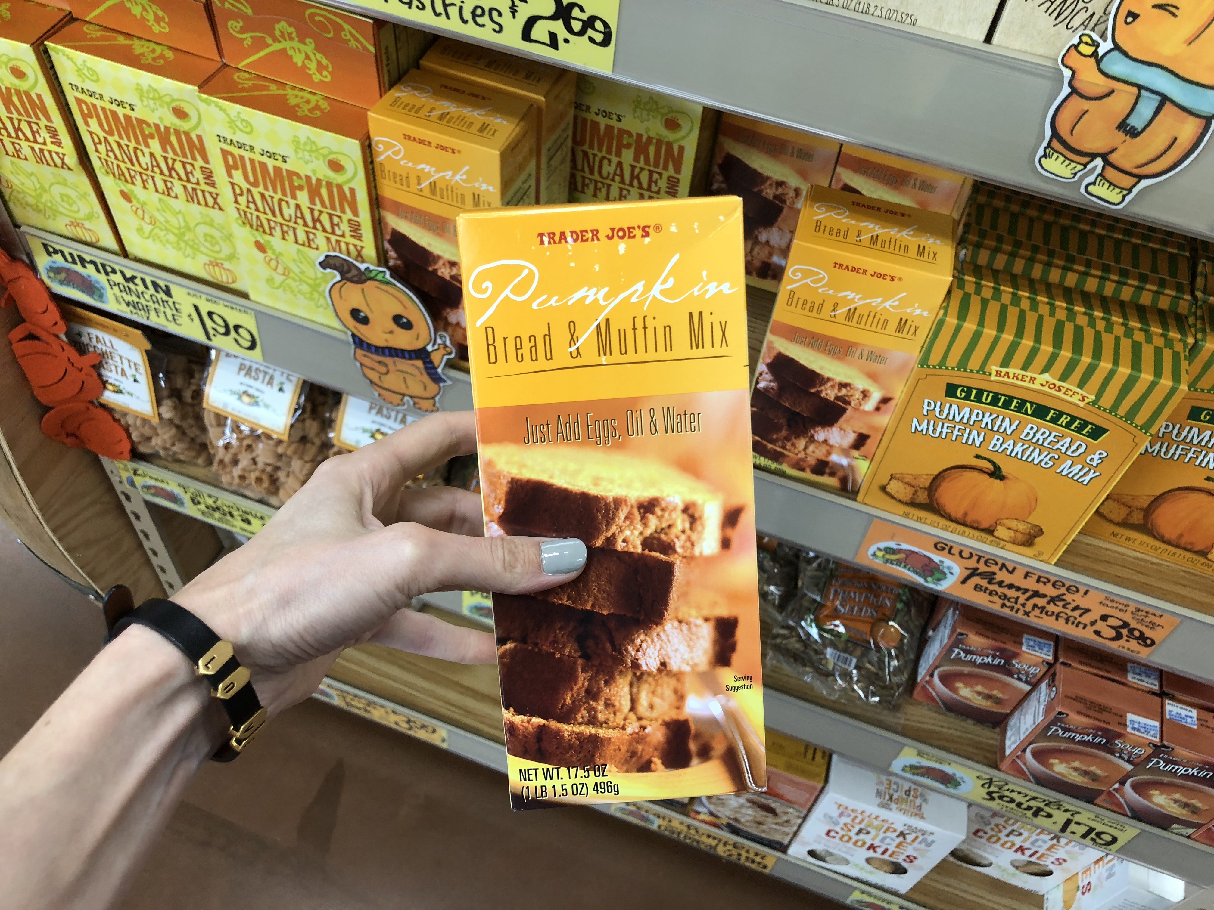 Deals on Trader Joe's Pumpkin items – Pumpkin bread mix at Trader Joe's