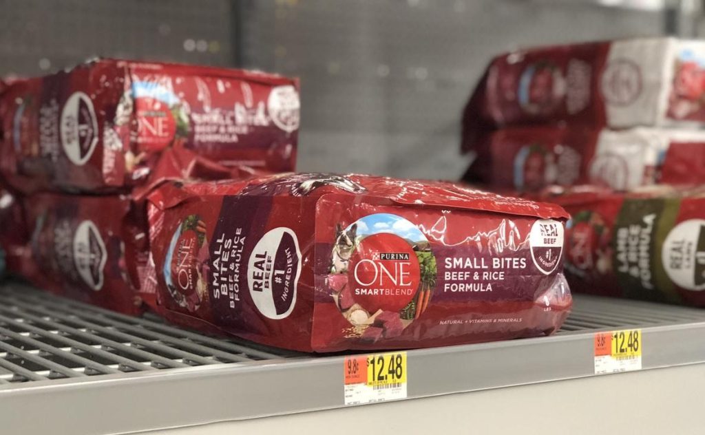 Purina ONE dog food at Walmart