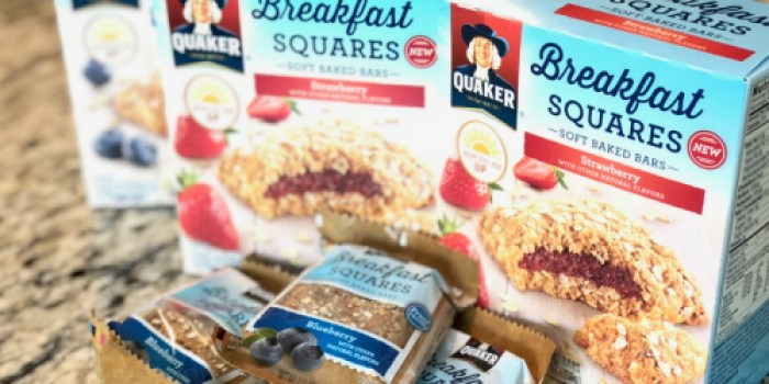 Amazon: FOUR Boxes of Quaker Breakfast Squares Only $6 Shipped (Just $1.50 Per Box)