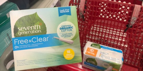 50% Off Seventh Generation Feminine Care Products at Target (Chlorine-Free w/ No Fragrances)