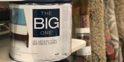 The Big One Gel Memory Foam Mattress Topper (ALL Sizes) Only $25.49 + Earn $5 Kohl’s Cash