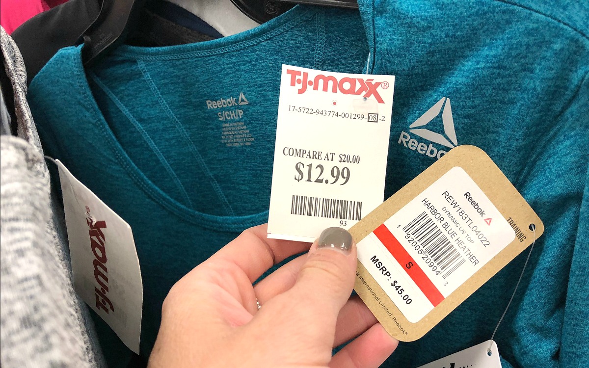 my favorite things to shop at t.j.maxx — workout clothes price onlineparison of reebok athletic shirt