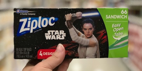 New $1/2 Ziploc Star Wars or Disney Storage Bags Coupon