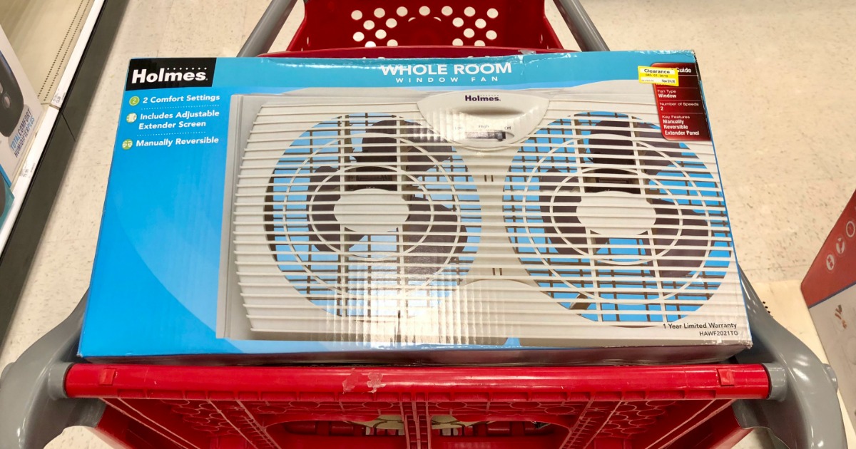 Holmes Whole Room Window Fan in Target Cart