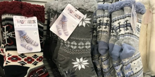 Muk Luks Women’s Cabin Socks 4-Pack Only $14.97 on Walmart.online (Regularly $28)