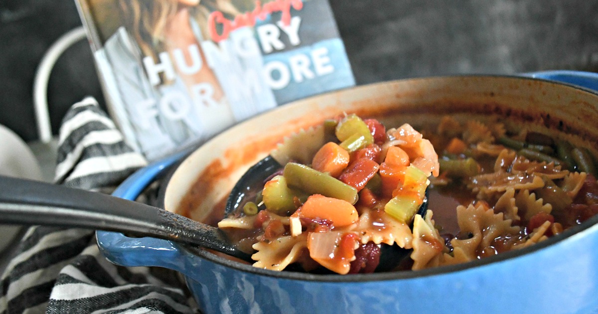 Hungry for More Cravings cookbook – Recipe in a pot next to the cookbook