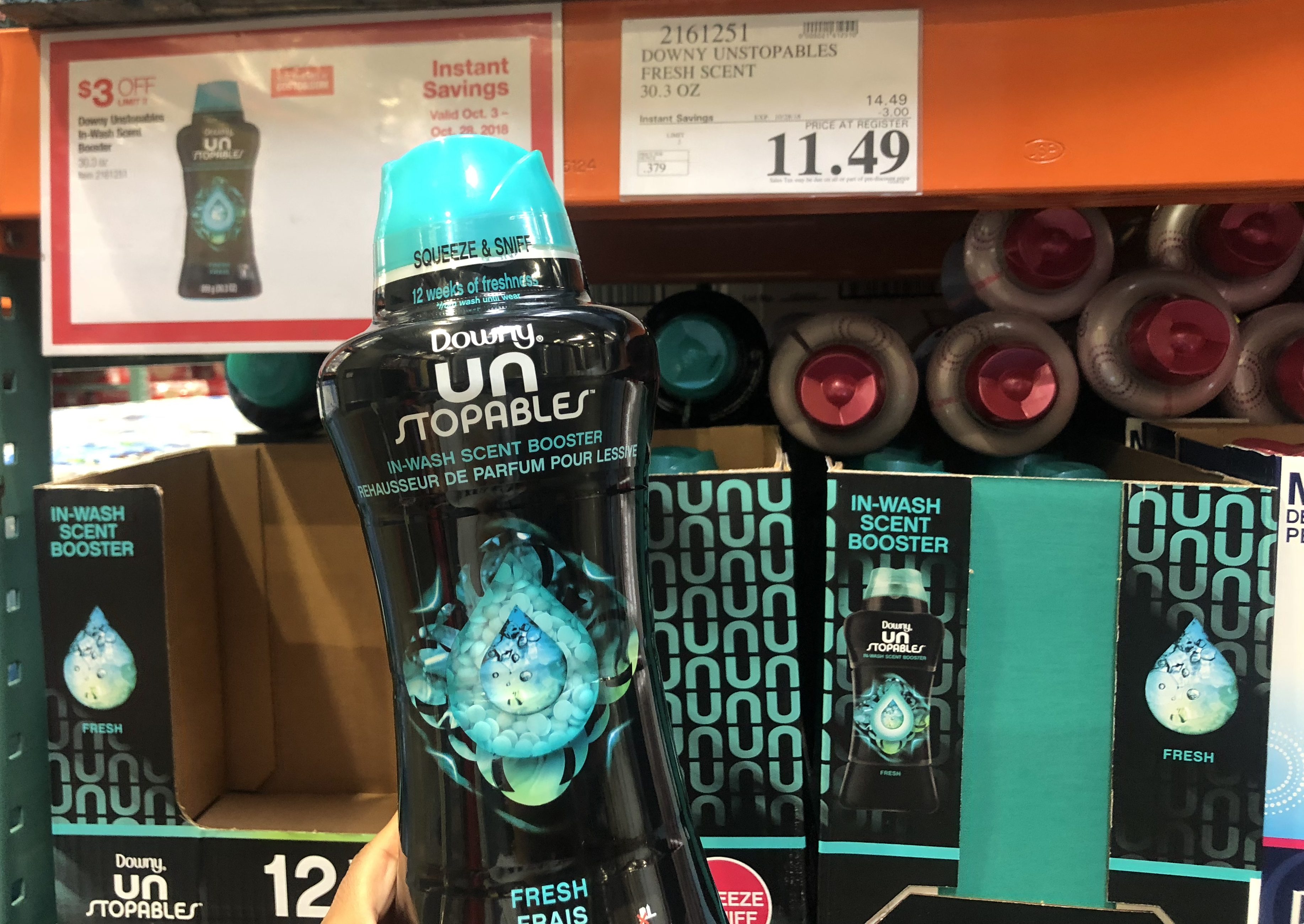 Costco deals October 2018 – Downy unstopables at Costco