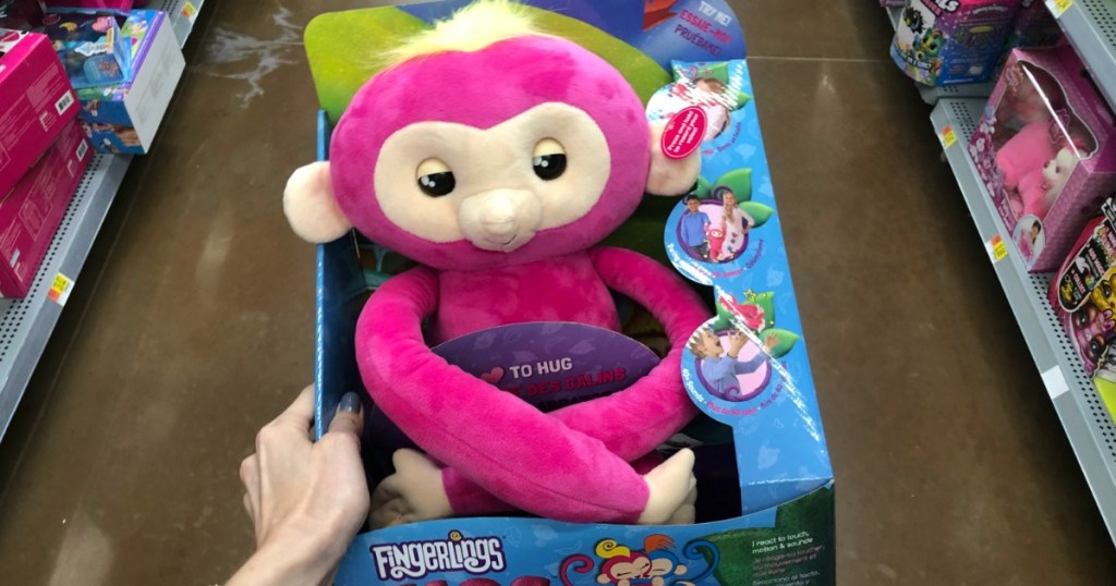 Fingerlings Hugs Monkey being held