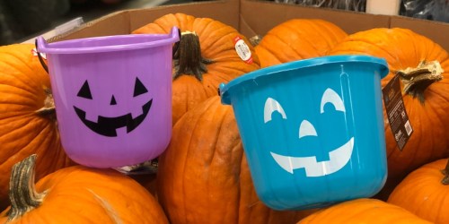 Halloween Pumpkin Buckets Only $1 at Target (Including Teal Pumpkins)