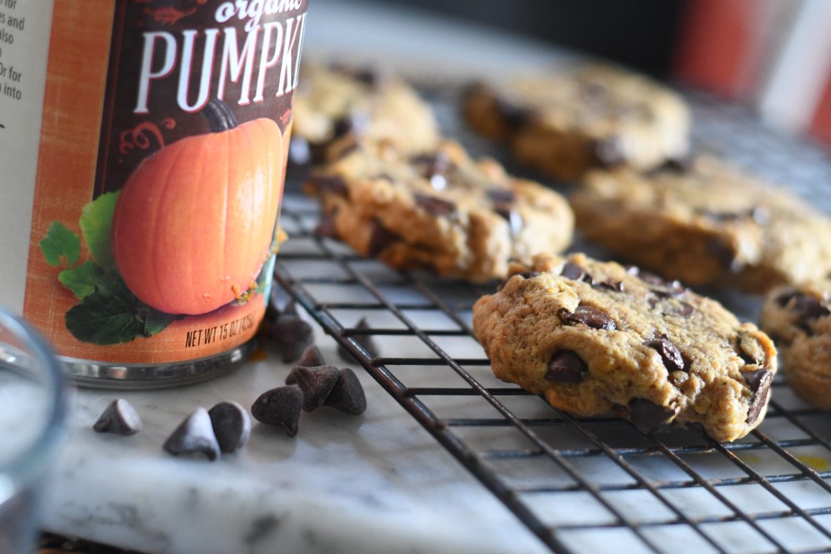 Pumpkin Chocolate Chip Cookies 