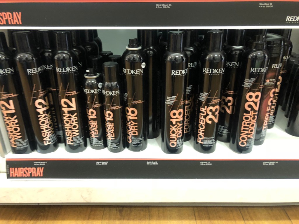 redken control hairspray