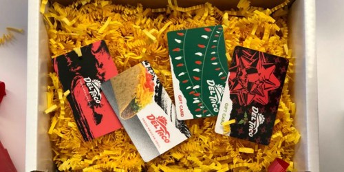 EIGHT Free Del Taco Small Size onlinebo Meals ($52 Value) w/ $100 Gift Card Purchase & More