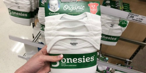 New $1/1 Gerber Apparel Items Coupon = Organic Onesies as Low as $1.40 Each at Target