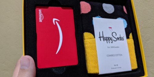 Free Happy Socks w/ $100 Amazon Gift Card Purchase