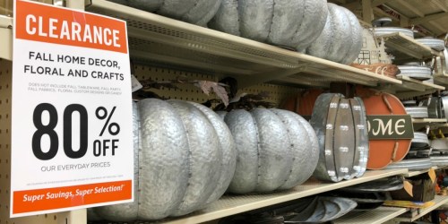 80% Off Fall Home Decor at Hobby Lobby