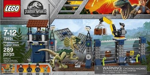 Walmart.online: LEGO Jurassic World Dilophosaurus Outpost Attack Set Only $25.99 (Regularly $40)