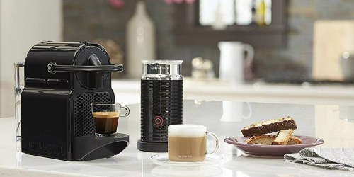 Nespresso Inissia Espresso Maker w/ Aeroccino Milk Frother Only $99.99 Shipped (Regularly $200)