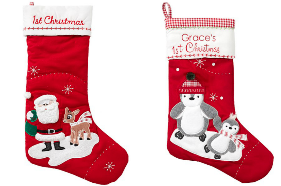 Pottery Barn Kids Baby's First Christmas Quilted Stocking