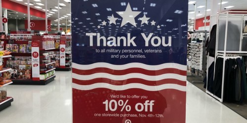 10% Off Target Purchase Coupon for Military Members & Families (Valid In-Store & Online)