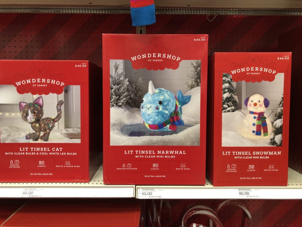 target wondershop lighting packages on shelf