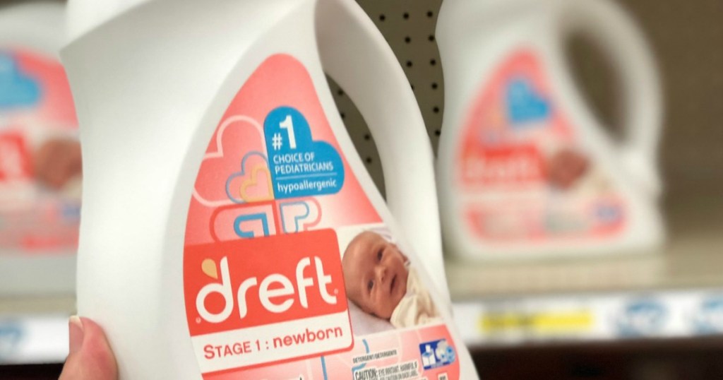 bottle of dreft laundry detergent