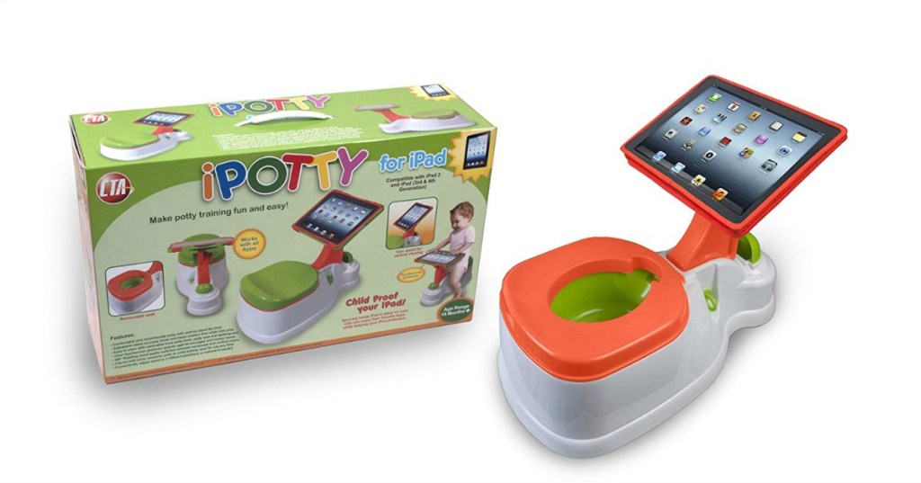 digital ipotty training potty with ipad holder